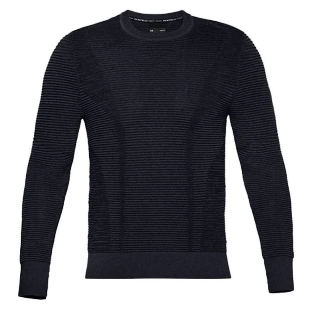 Under Armour Dark Gray IntelliKnit Phantom 2.0 Crew Sweater Mens Size XL